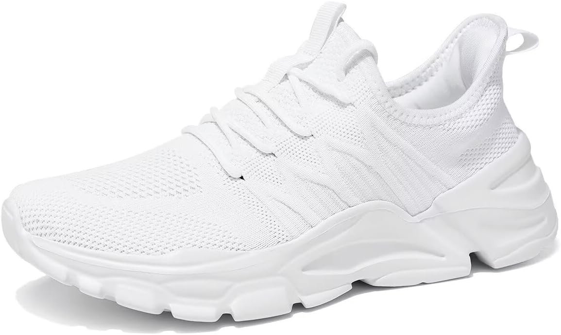 Men’s Slip Walking Shoes Breathable Lightweight Sneakers Athletic Tennis Running Shoes for Gym Travel Jogging - Image 2