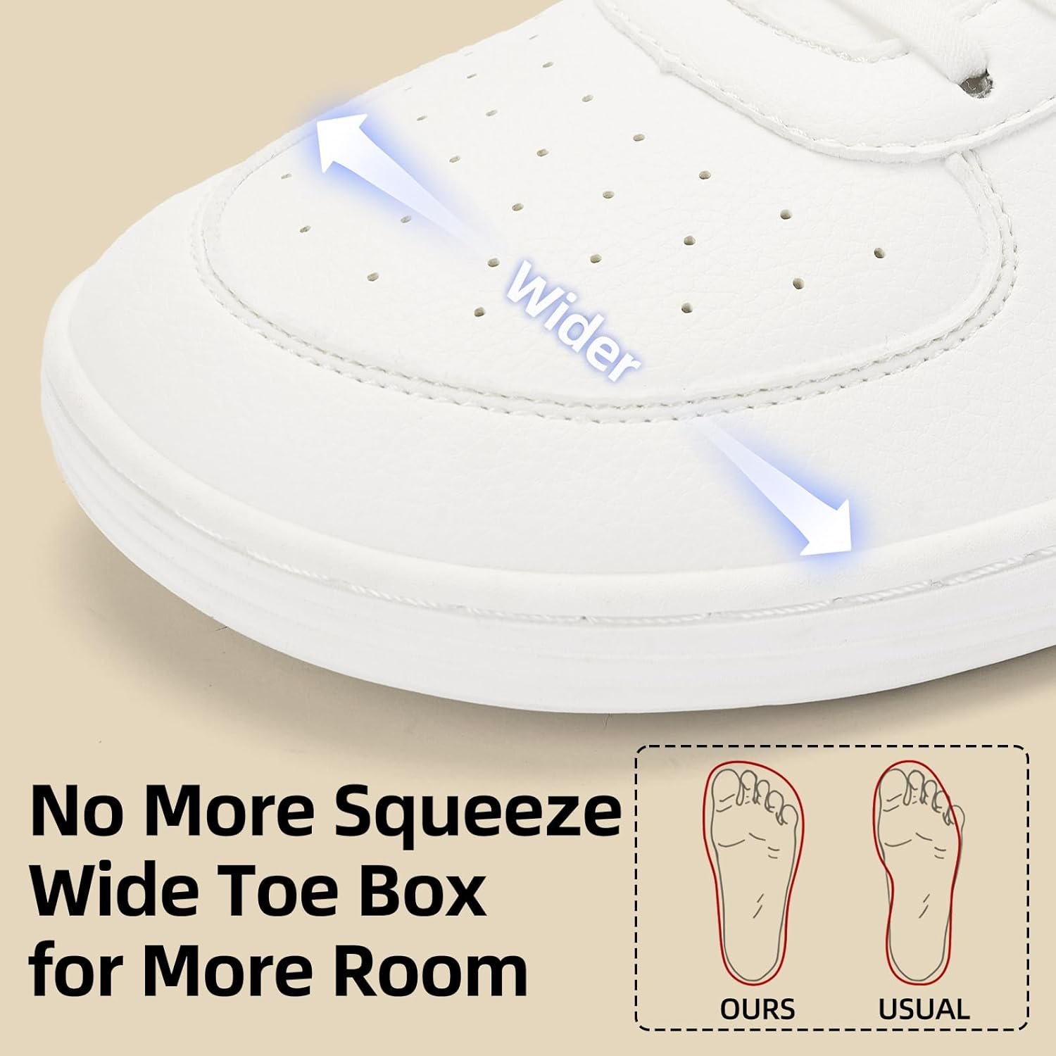 Pulltop Barefoot Wide Toe Box Shoes for Men - Minimalist Barefoot Dress Shoes Sneakers Zero Drop Slip on Walking Non Slip Shoes for Men - Image 2