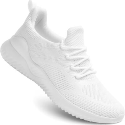 Men's Non Slip Running Shoes Ultra Light Breathable Casual Walking Shoes Fashion Sneakers Mesh Workout Sports Shoes