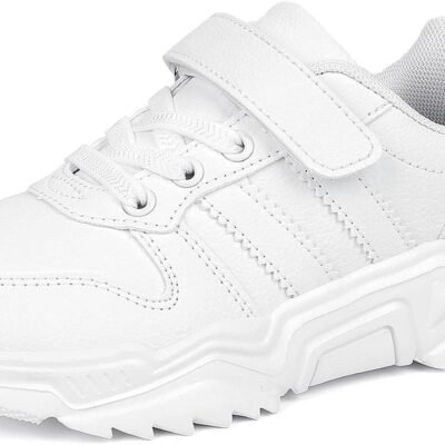 Unisex-Child White Boys Girls Shoes Antiskid Tennis Sneakers Outdoor Casual Kids Shoes Running Shoes(Toddler/Little Kid/Big Kid)