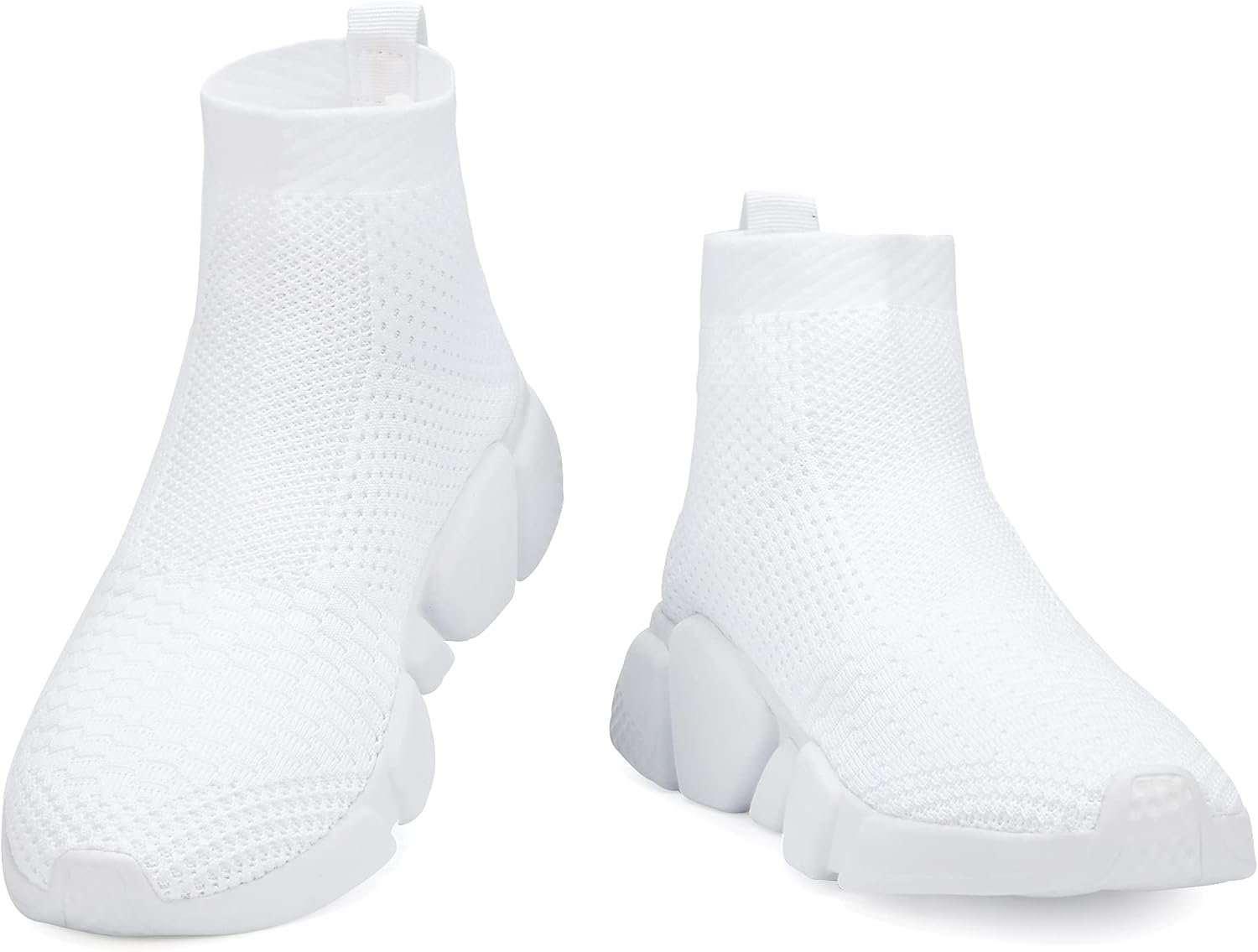 Walking Shoes for Men’s Lightweight High Top Sneakers Breathable Knit Athletic Running Shoes Gym Sports Shoes - Image 2