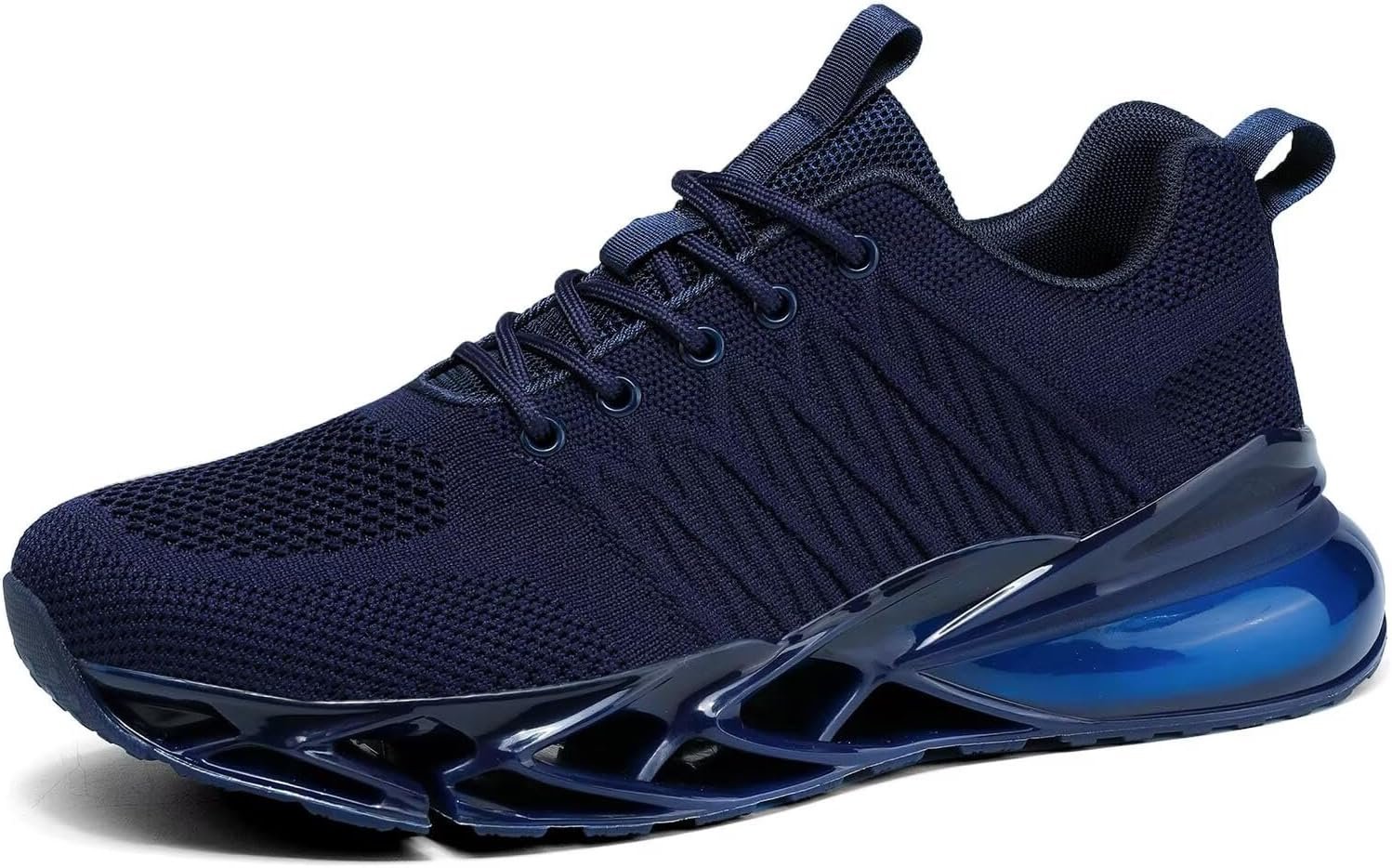 Mens Air Cushion Fashion Sneakers Breathable Blade Running Walking Shoes Comfortable Non Slip Work Sport Fitness Athletic Tennis Shoes - Image 2