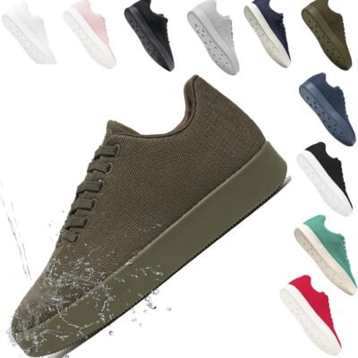 Fashion Sneakers,Lightweight Breathable Slip on Loafers,Training Shoes for Men Women, Comfortable Lace-up Unisex Mesh Flats Shoes, Casual Waterproof Walking Shoes, Low Top Shoes for Travel