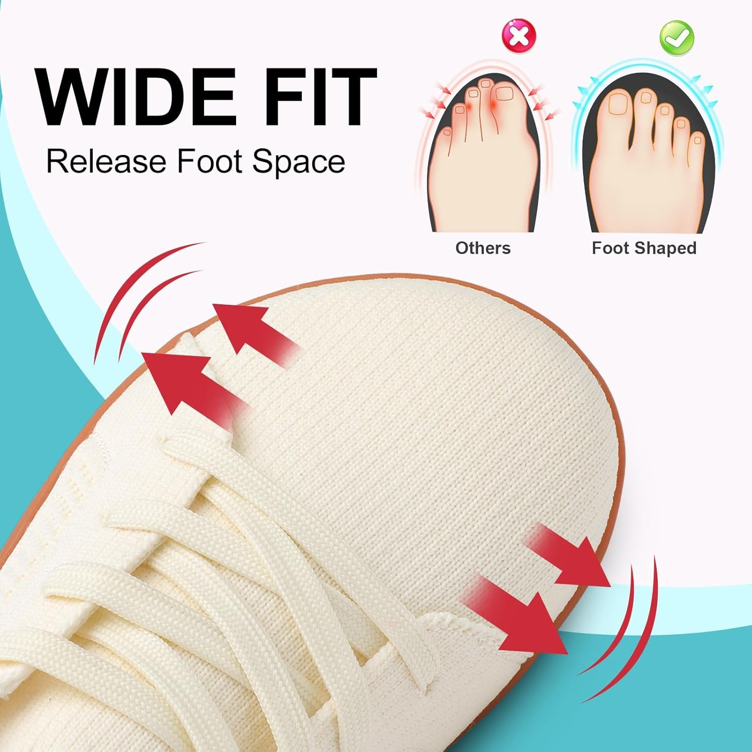 Mens Wide Toe Barefoot Shoes Minimalist Walking Shoes Zero Drop Mesh Workout Sneakers Breathable Casual Running Shoes - Image 2