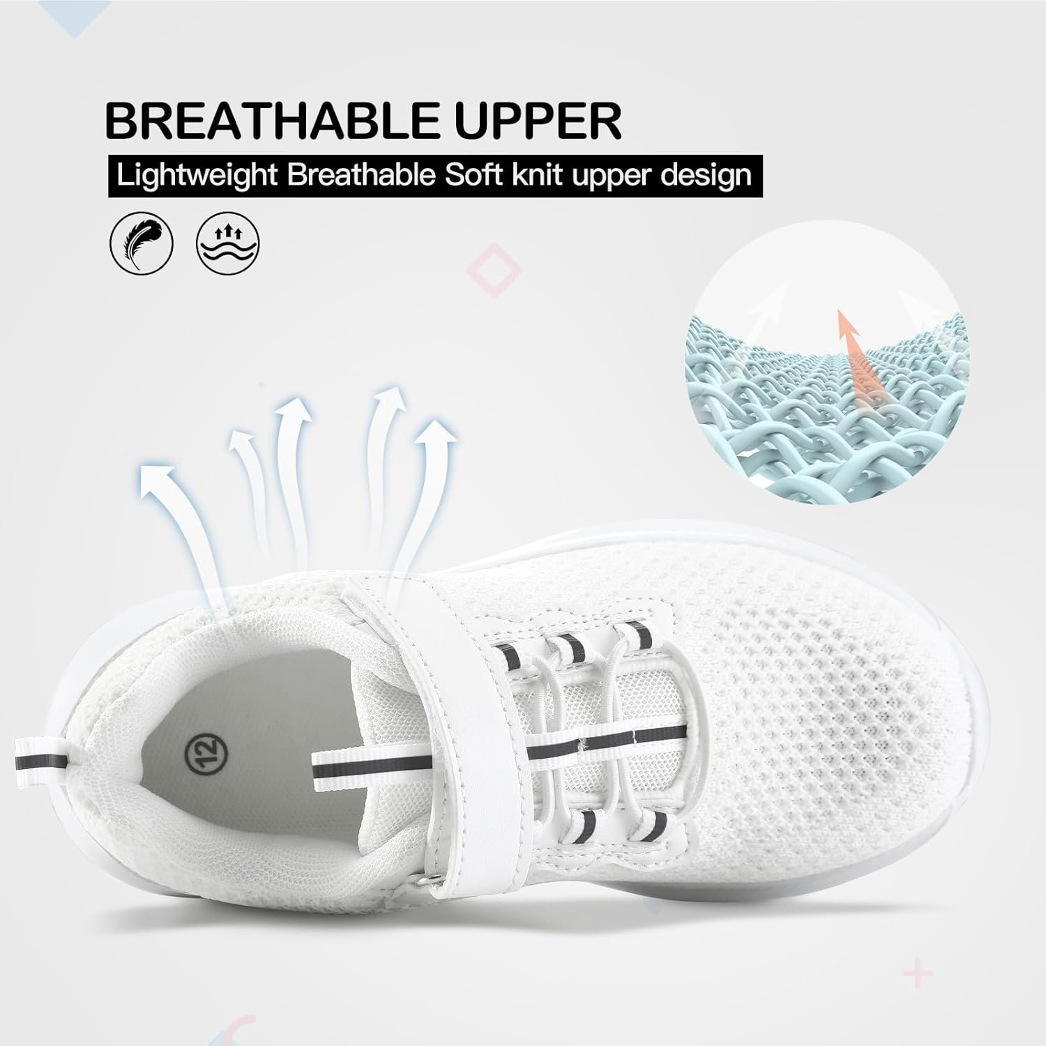 Kids Shoes, Boys Girls Sneakers Lightweight Athletic Walking/Running Tennis Shoes(Toddler/Little Kid/Big Kid) - Image 2