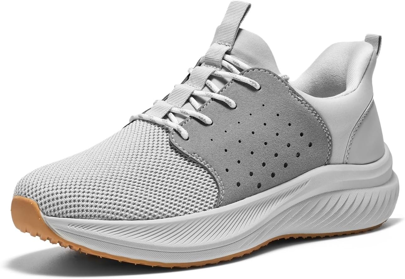 Men’s Slip Sneakers, Comfortable Casual Workout Shoes, Breathable Walking Shoes, Workout Shoes Lightweight Breathable Walking Shoes with Arch Support