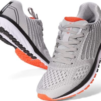 Men’s Supportive Running Shoes Cushied Athletic Sneakers