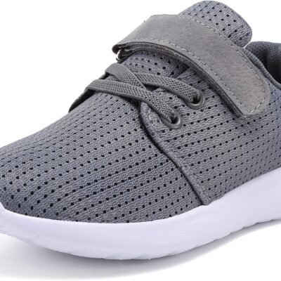 Boys Girls Sneakers Kids Lightweight Breathable Strap Athletic Running Shoes for Toddler/Little Kid/Big Kid